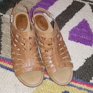 b.o.c. leather cutout sandals